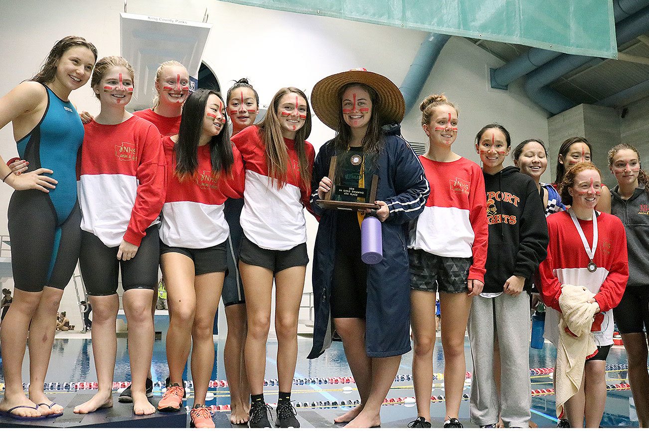 Knights capture fourth place at state swim meet