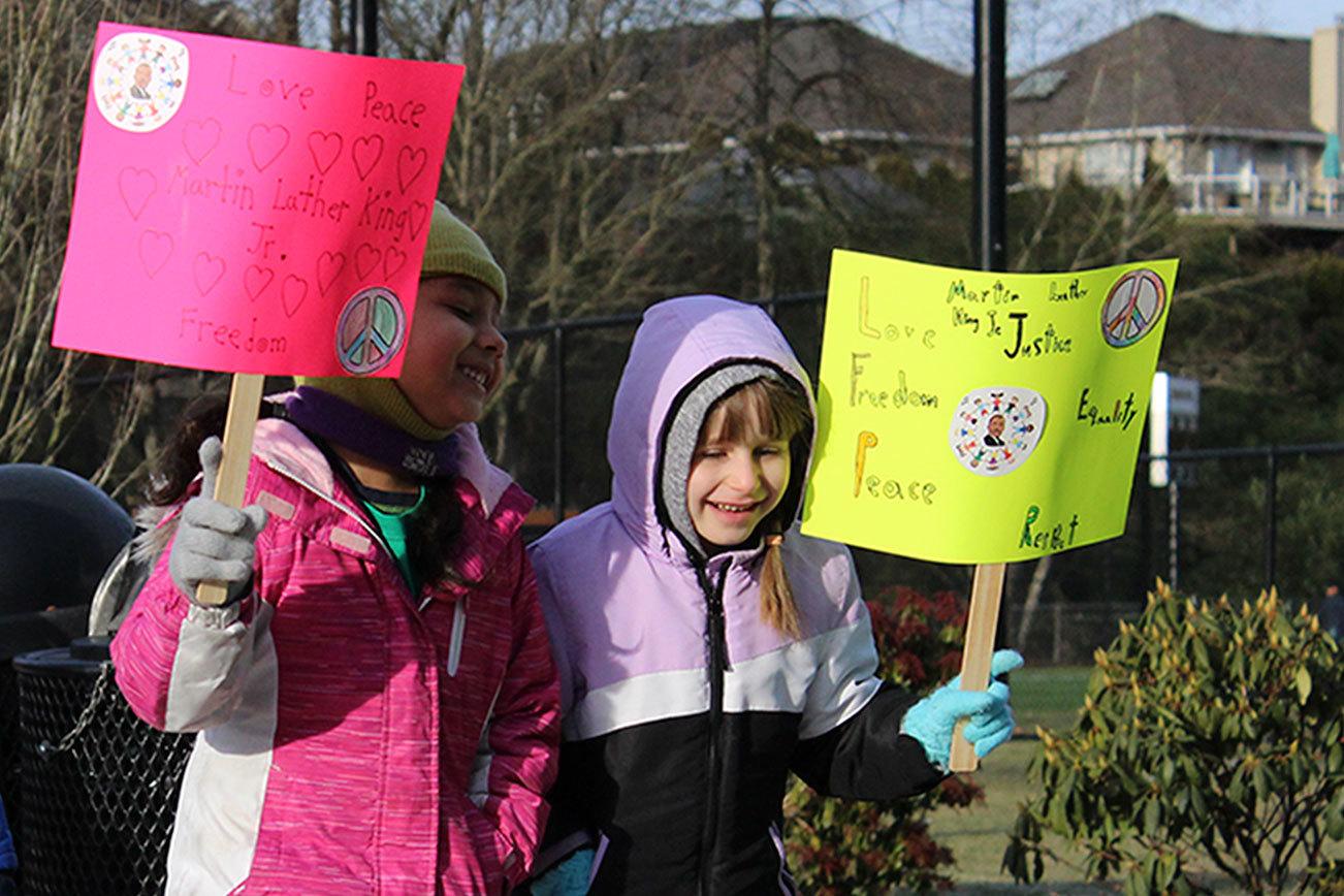 Bellevue students honor MLK’s messages of inclusion and unity with peace march