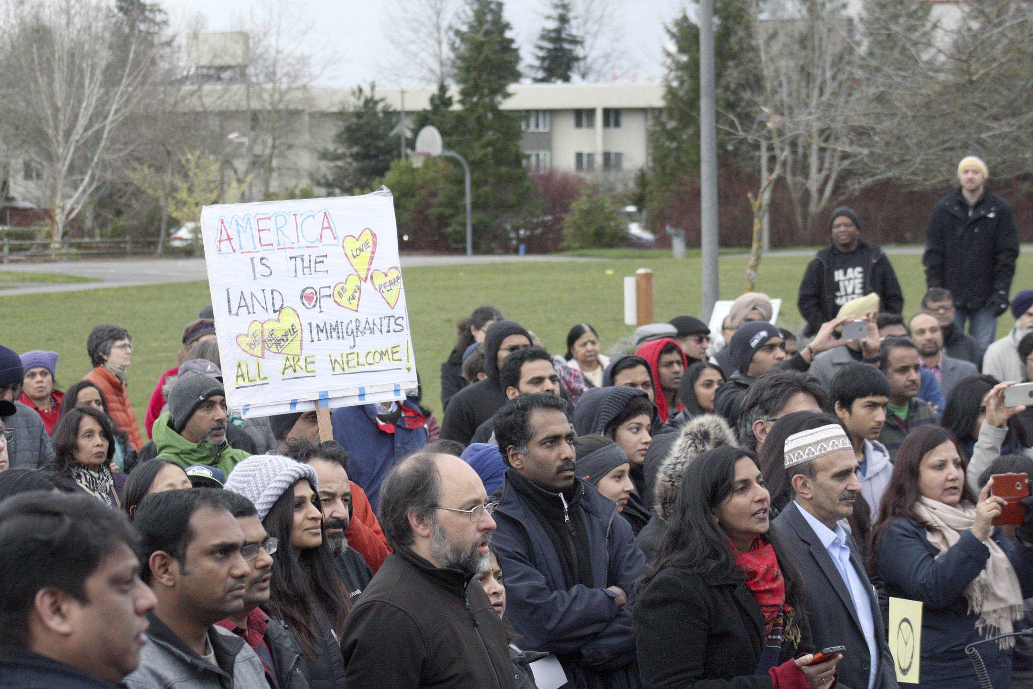 South Asians lead resistance to hate crimes in Crossroads Park during vigil