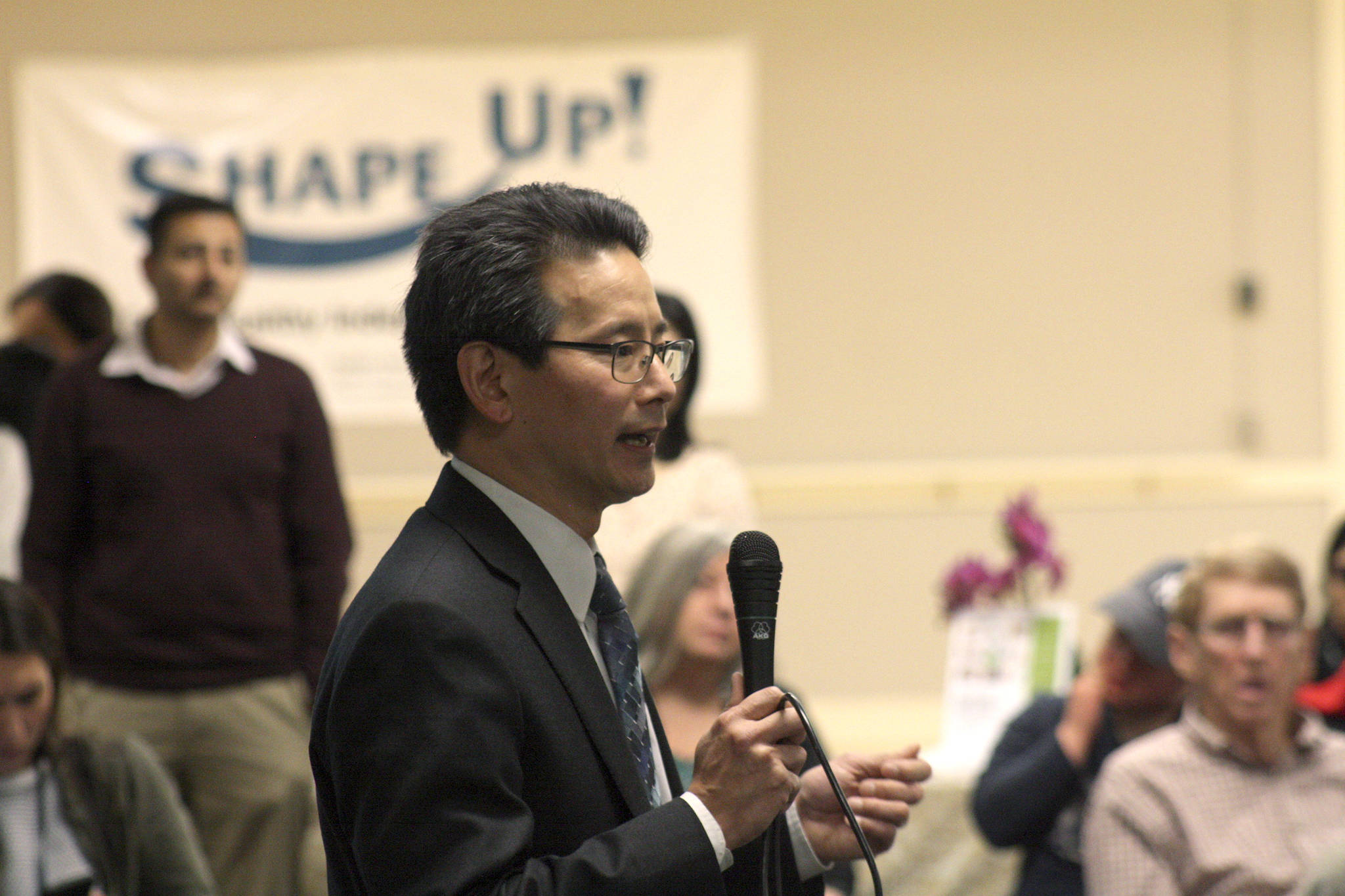 Assistant U.S. Attorney Bruce Miyake speaks about the nature and definition of hate crimes.                                Ryan Murray/staff photo
