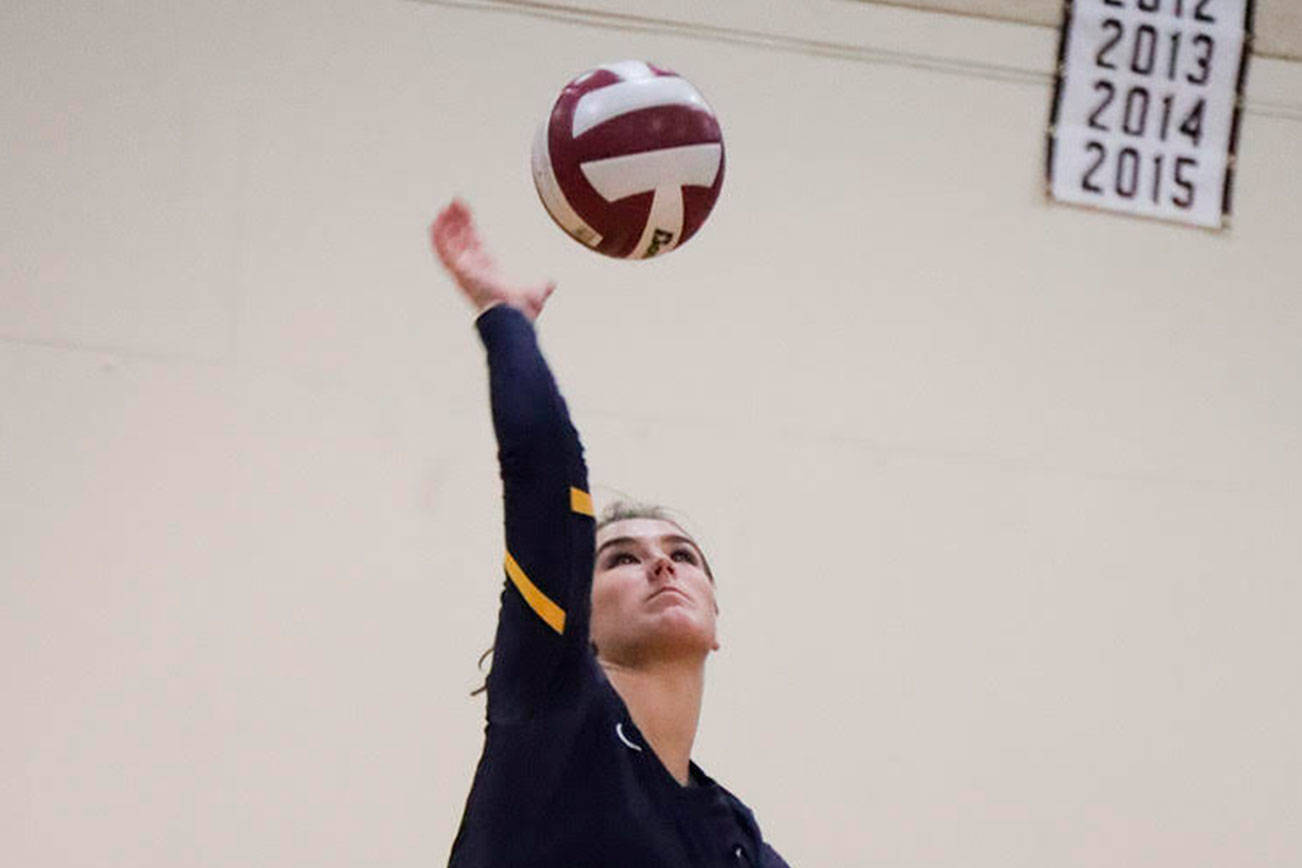 Photo courtesy of Don Borin/Stop Action Photography                                Bellevue senior Callie Weber captured the Class 3A KingCo MVP volleyball award.