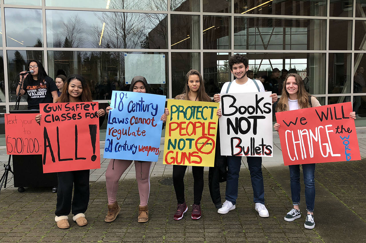 Bellevue students join the National School Walkout to call for gun control
