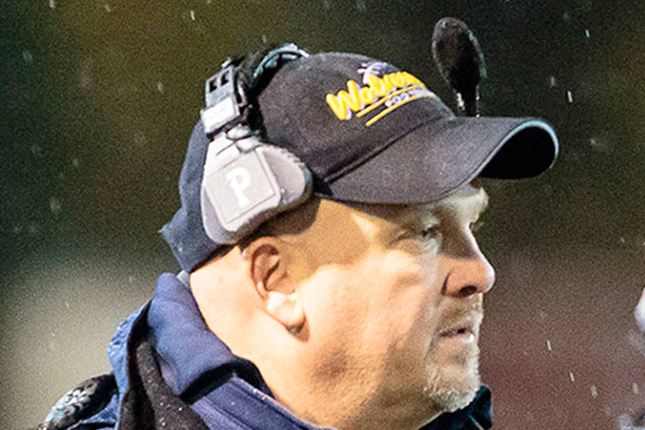 Photo courtesy of Jennifer Landes                                Bellevue Wolverines head football coach Mark Landes announced his resignation in early March after leading the program for the past two seasons. Landes had an overall record of 16-3 during his two-year tenure. Bellevue lost to the O’Dea Fighting Irish 34-33 in double overtime in the Class 3A state semifinals on Nov. 25, 2017.