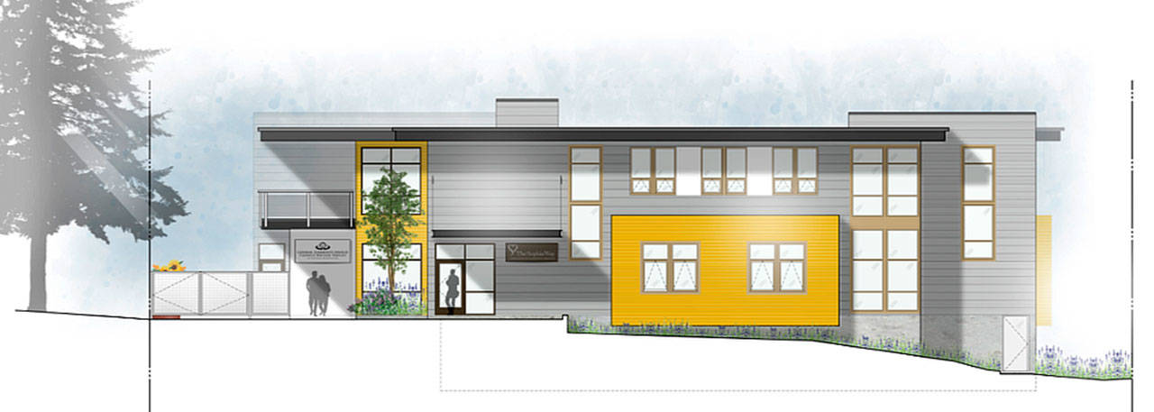 A rendering of the permanent Eastside women and family homeless shelter. Photo courtesy of eastsidecares.org