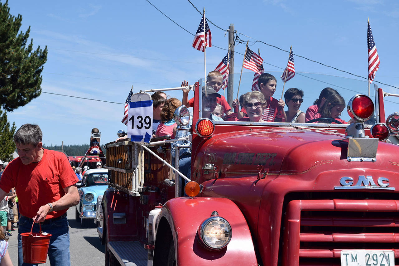 More than 200 entrants comprise the Maxwelton Independence Day Parade that’s viewed by an estimated 2,000 people, many coming from off island.