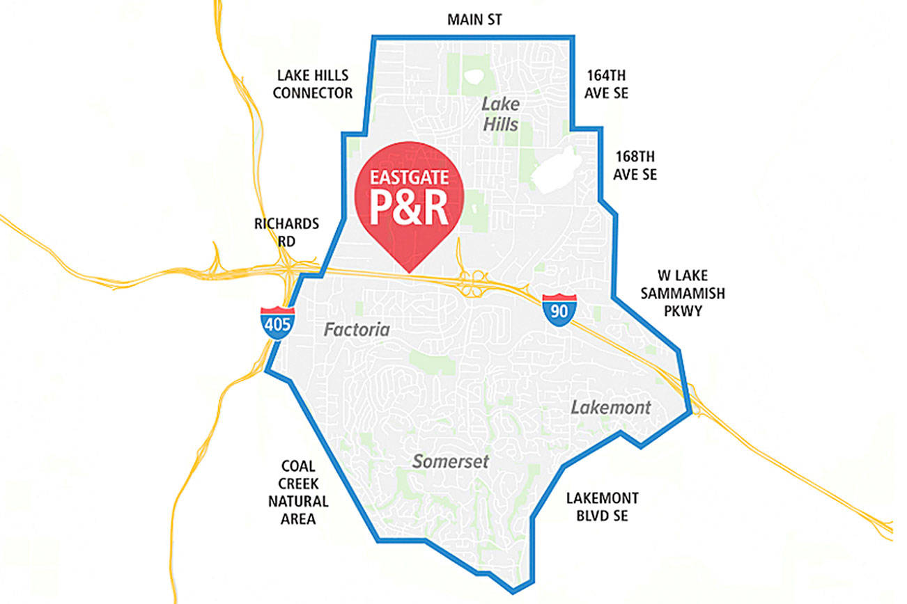 The Ride2 Eastgate shuttle service will operate in the 2-to 3-mile area joining Interstate 90, including Lake Hills, Factoria, Somerset and Lakemont neighborhoods. Photo courtesy of King County.