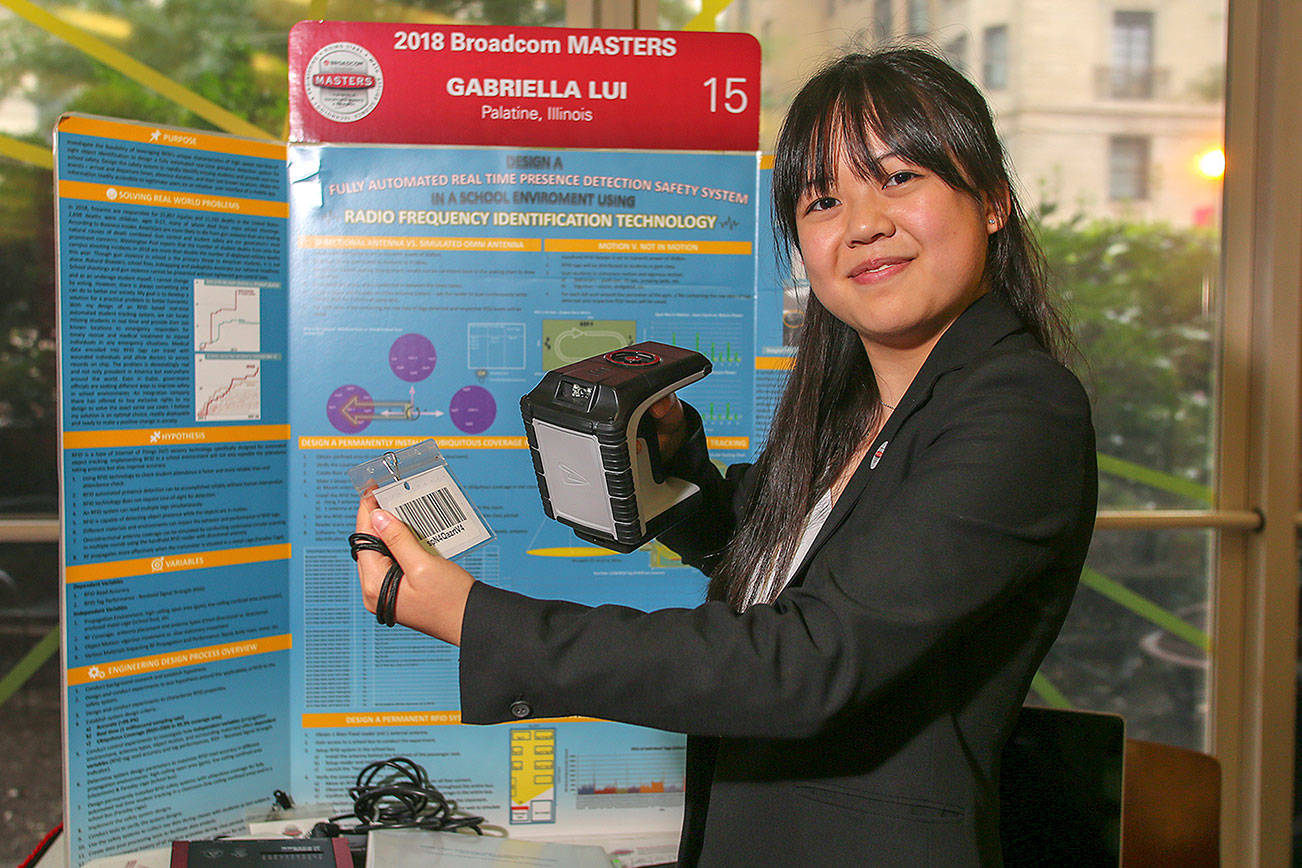 Newport student wins first place technology prize at Broadcom MASTERS