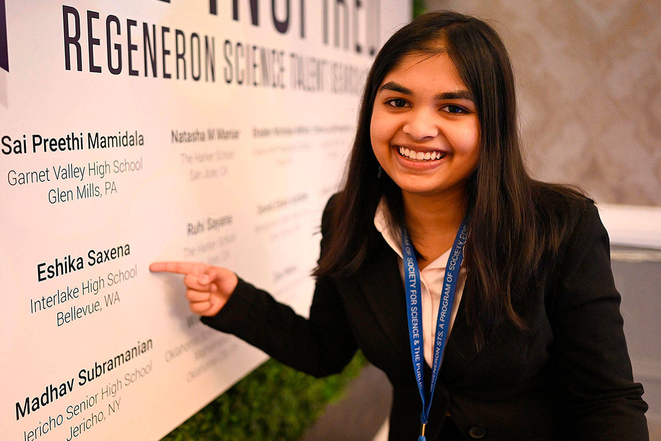 Eshika Saxena, a senior at Interlake High School, placed 10th in the Regeneron Science Talent Search 2019. Photo courtesy of Eshika Saxena.
