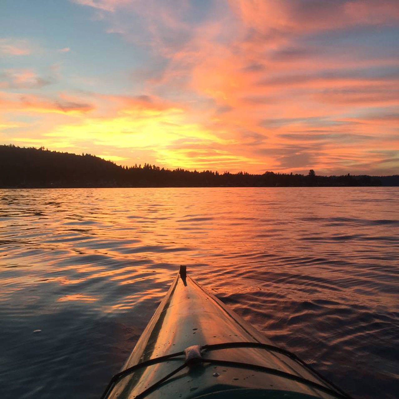A sunset over Lake Sammamish. Photo courtesy of Dana Jaime Rundle.