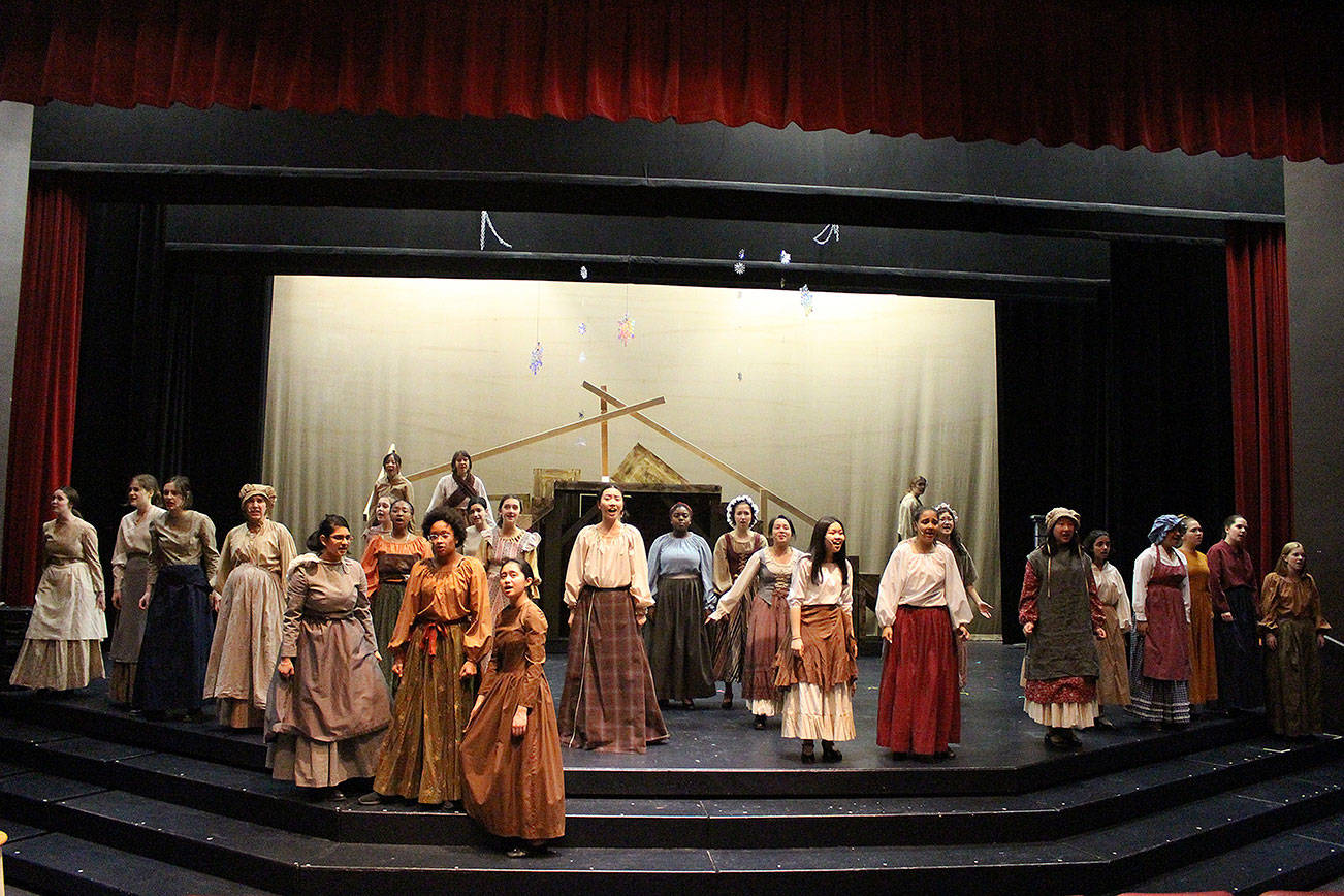 photos by Madison Miller / staff photo                                Forest Ridge School of the Sacred Heart will be presenting it’s all-female production of “Les Miserables” April 26-28.