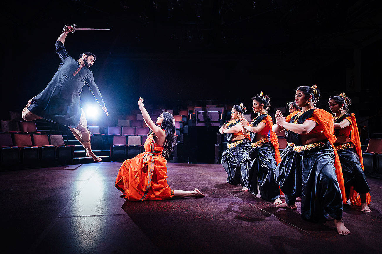 Ramit Malhotra and Tanvee Kale star in “Devi” at Allen Theatre at ACT. Photo courtesy of Siddhartha Saha Photography