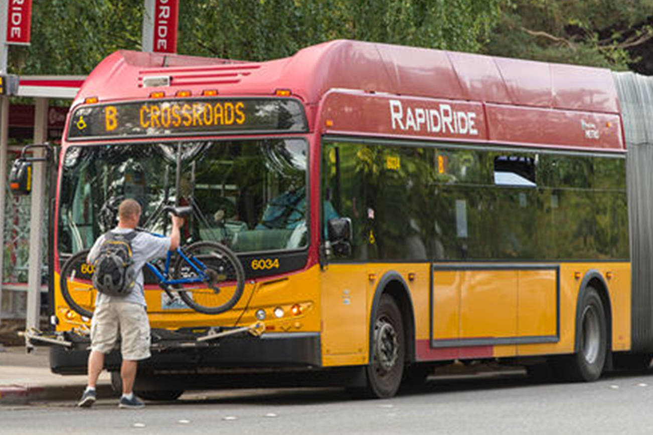 A new bus rapid transit line running through Bellevue