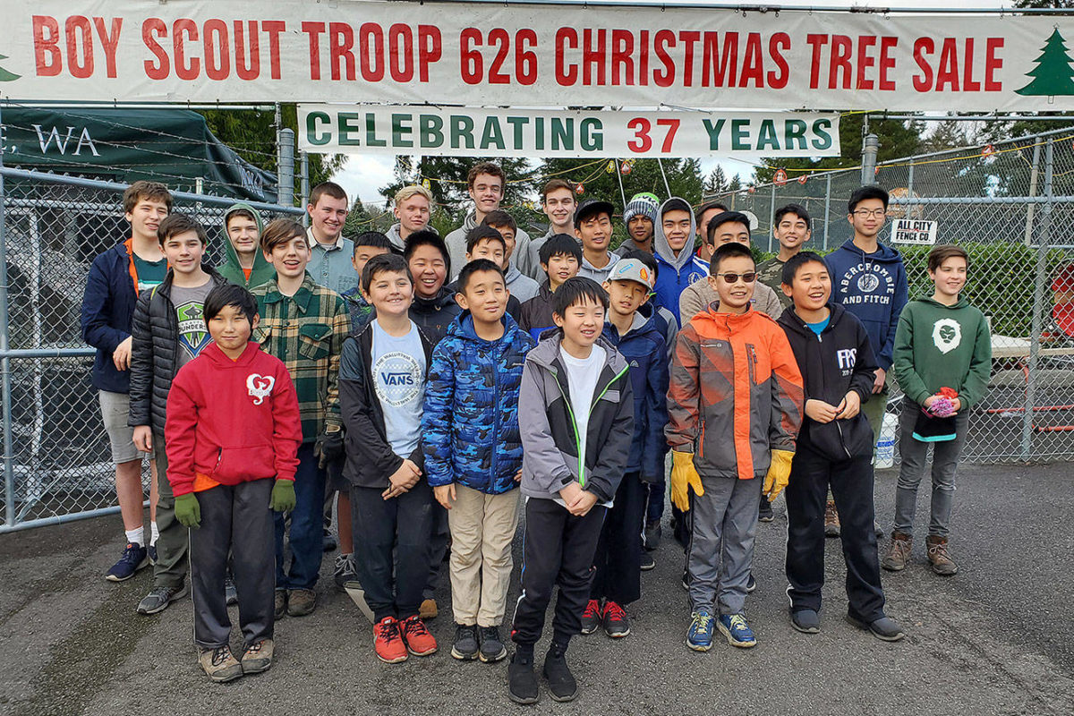 Boy Scout Troop 626 kicks off Christmas tree sale Bellevue Reporter