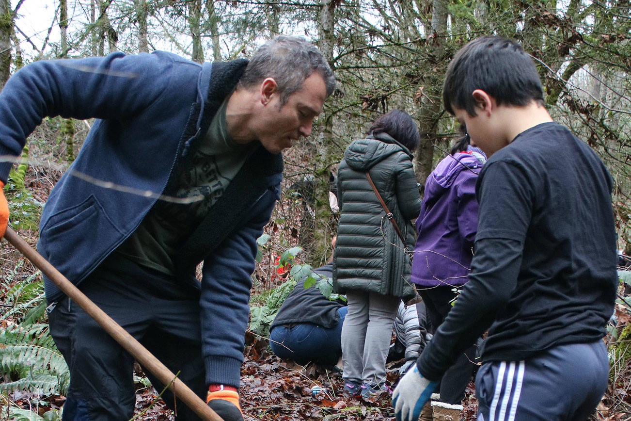 Planting away on MLK Day of Service