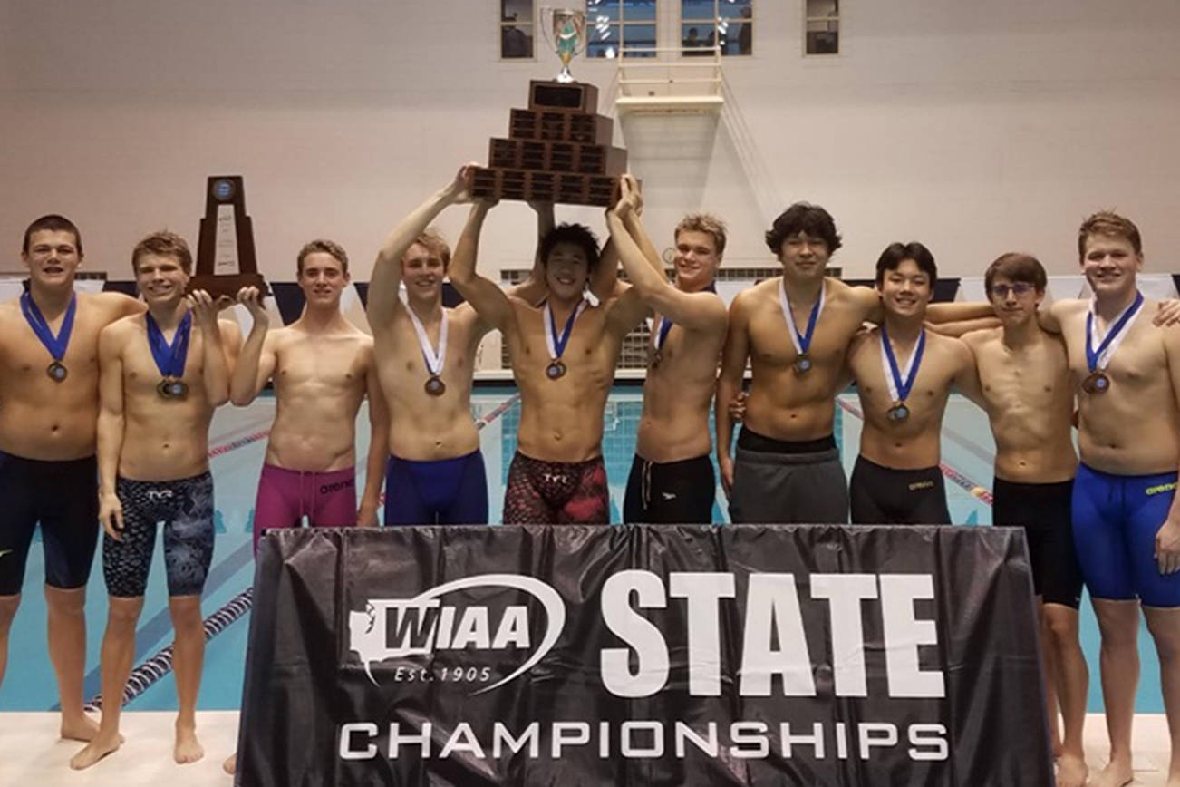 Relay teams guide Sammamish to boys swim and dive state title