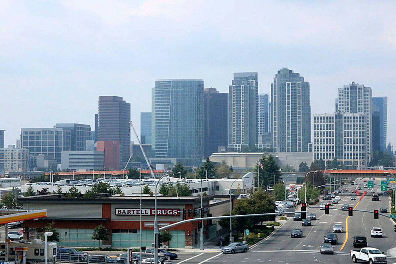 Bellevue skyline. Aaron Kunkler/staff photo