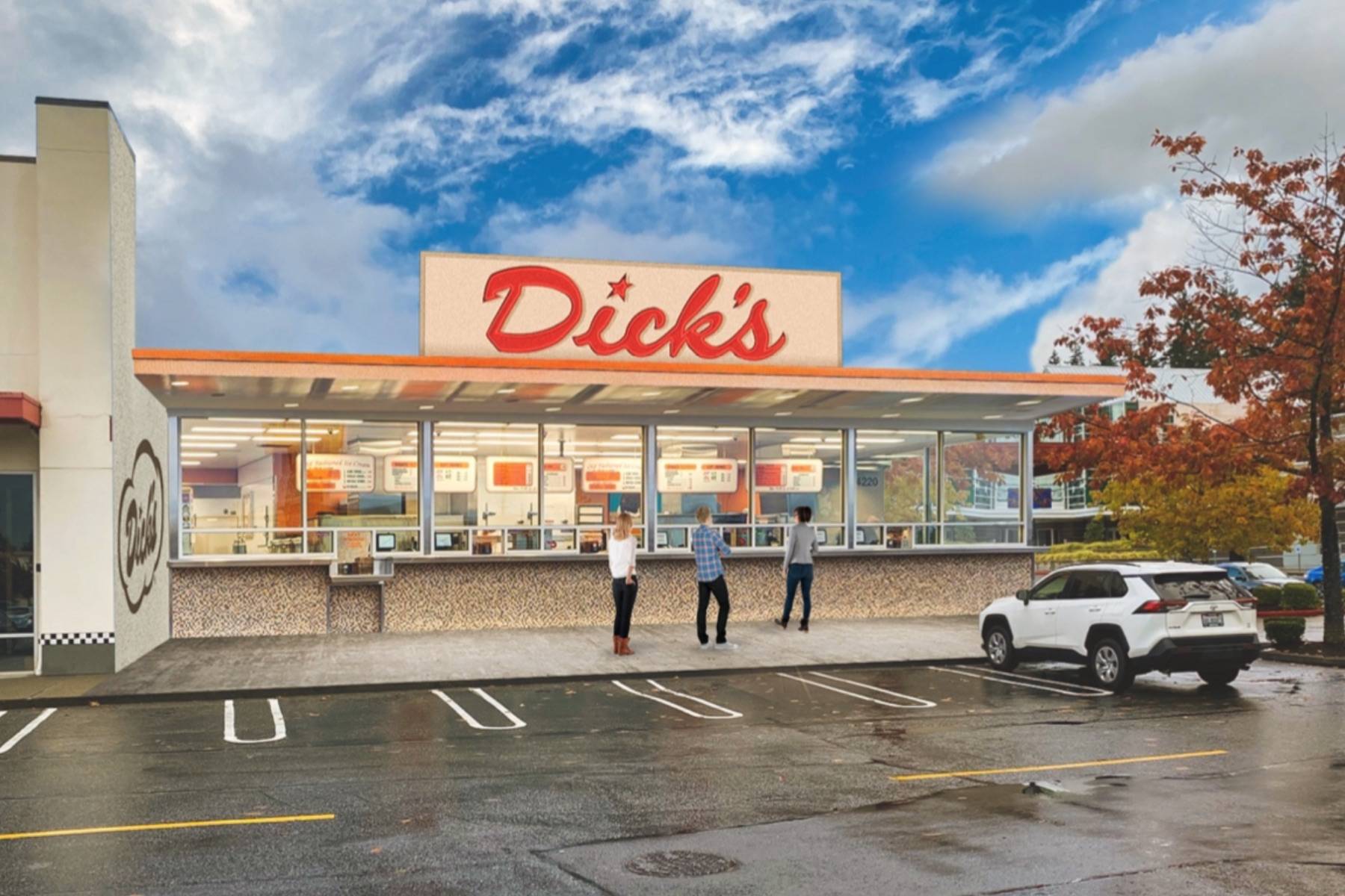 Mock-up of the future Dick’s Drive-In (photo credit: Dick’s Drive-in)