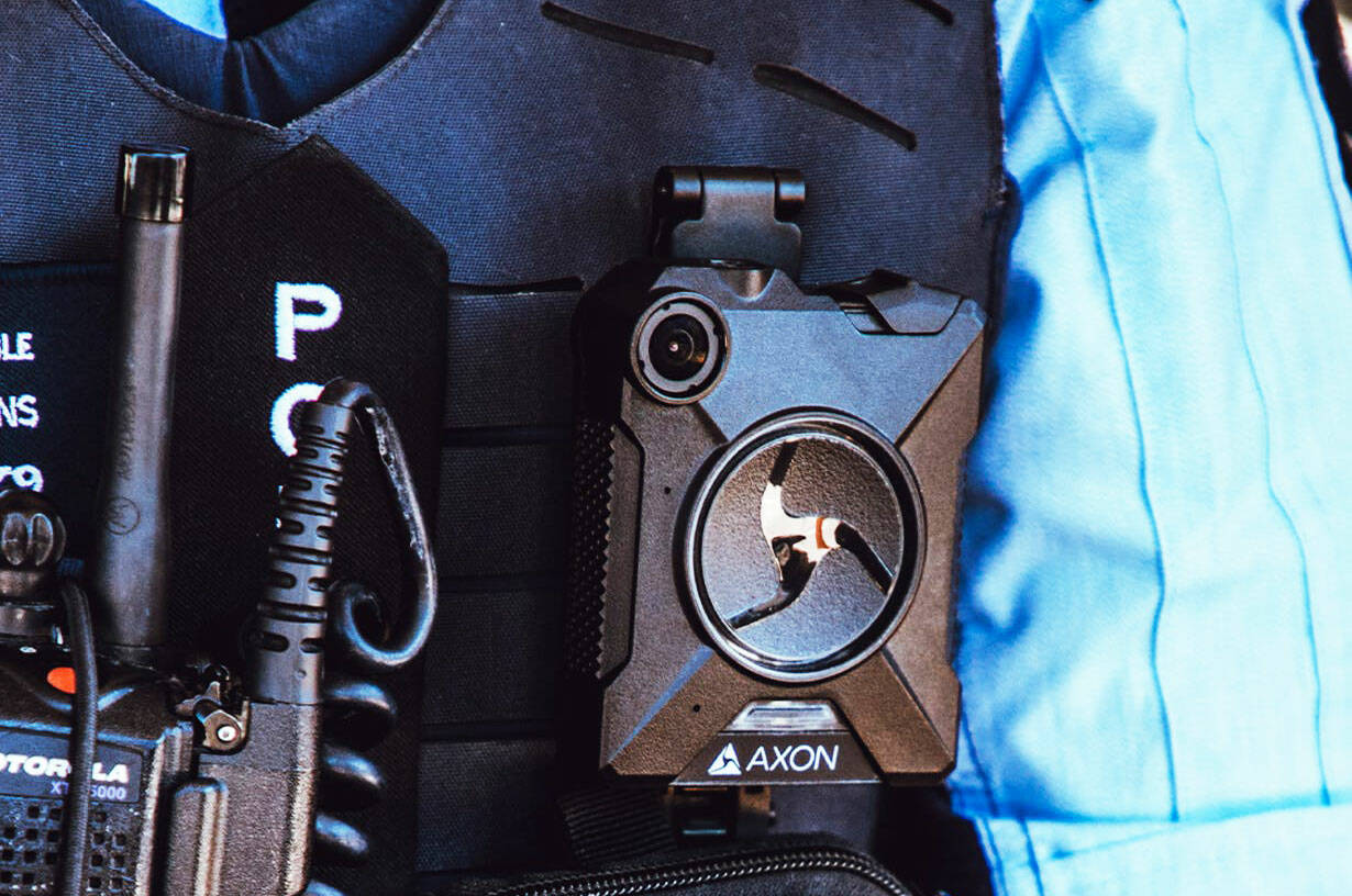 An Axon body-worn police camera. Courtesy photo