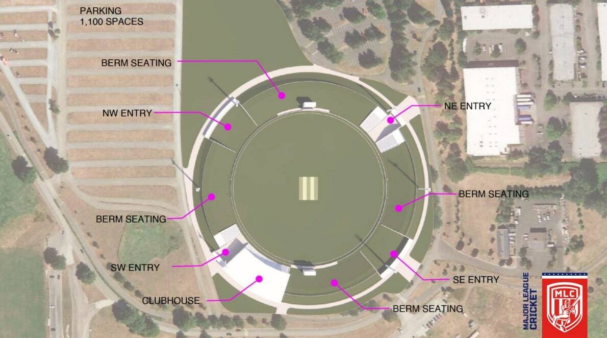 Early rendering image of the Marymoor Cricket Community Park. Courtesy of Major Cricket League.