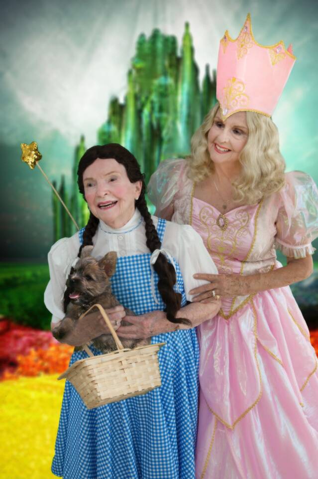 Two Pacific Regent community members recreate a scene from ‘The Wizard of Oz.’ Courtesy of Pacific Regent.