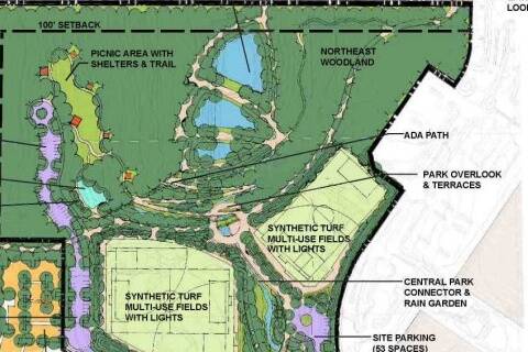 2012 Bellevue Airfield Park Master Plan. Courtesy of the City of Bellevue.