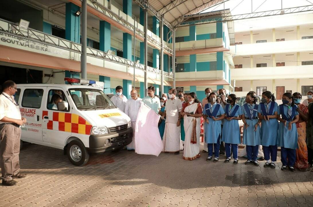 Inauguration of ambulance services in India. Courtesy of Ishika Binu.