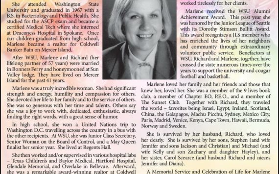 Marlene Wickstrom Fallquist | Obituary