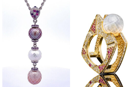 Robin Callahan Designs on Bainbridge Island creates custom jewelry from hand faceted pearls. Submitted