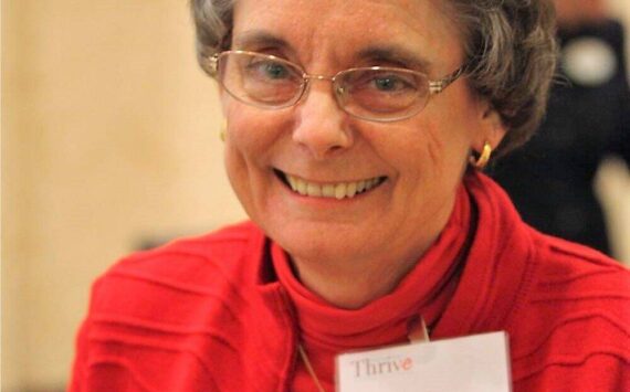 Karen Ridlon at a luncheon. (Photo courtesy of KidVantge)