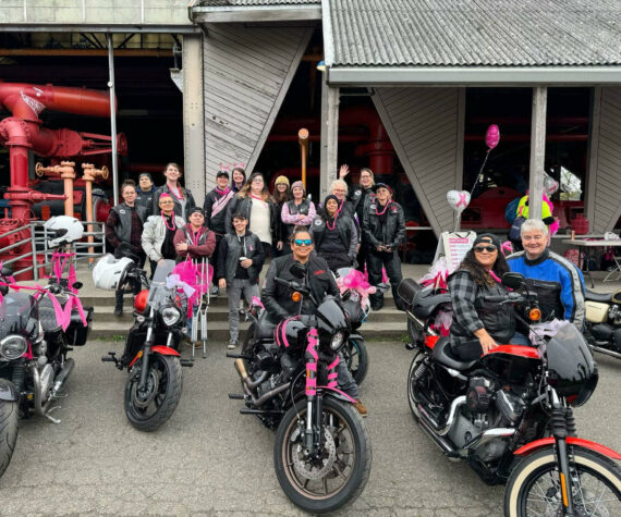 The Seattle Dykes on Bikes at the 2023 Making Strides of Seattle breast cancer walk. Courtesy photo.