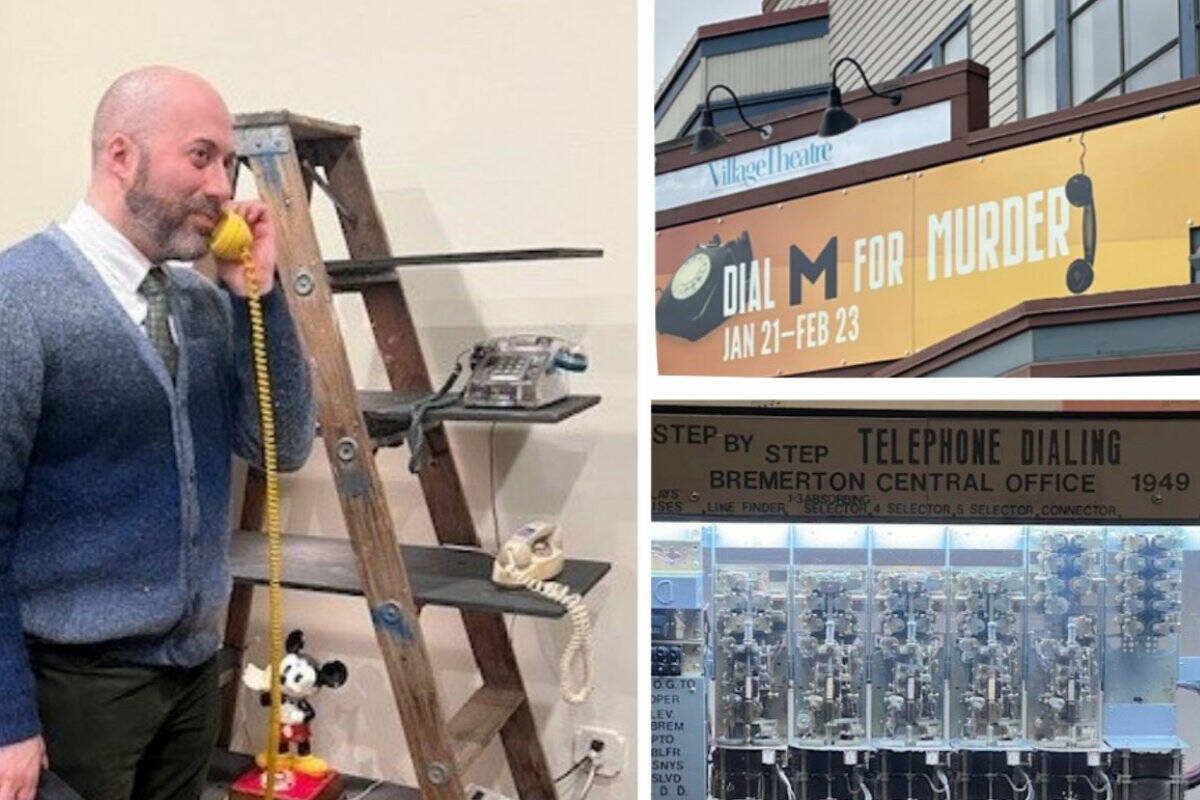 The Downtown Issaquah Association (DIA) showcases the history of telecommunications at the historic Shell Gas Station—an ideal complement to Village Theatre’s production of Dial M for Murder.