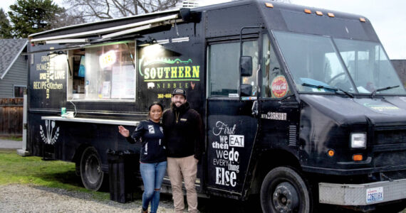 Charmaine and Caleb Messinger, owners of Southern Nibble in Sequim, WA.