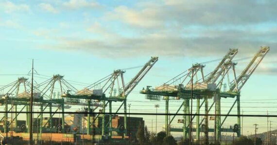 Cranes at the Port of Tacoma. File photo