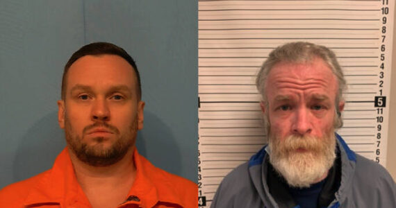 Left to right: Kelly Vernon Sanders and Travis Allen Savoy’s mugshots. Photos courtesy of Washington State Department of Corrections.