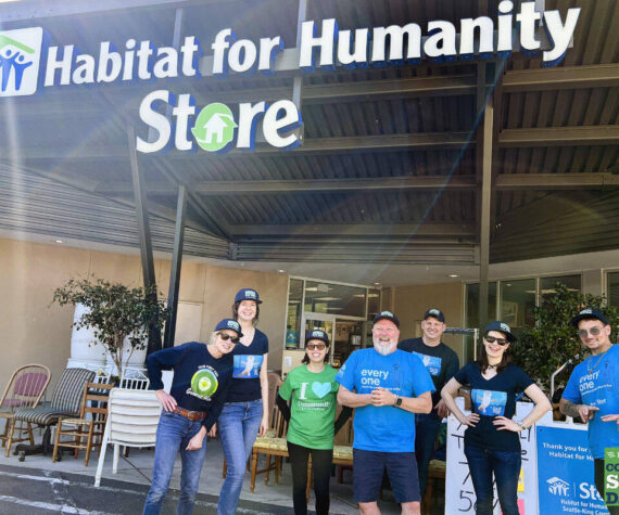 First Fed team volunteers in Bellevue during Community Spirit Day 2024. Courtesy First Fed