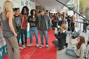 A Los Angeles band of 14-year-olds called Raheem Cohen flew up to perform at the opening night concert and walked the red carpet at NFFTY in Seattle.