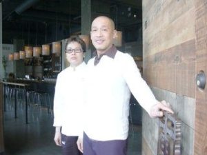 Sophie Banhs and her brother