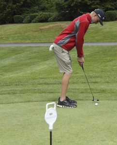 Getting a strong read and executing a determined stroke are two of the keys on the green.
