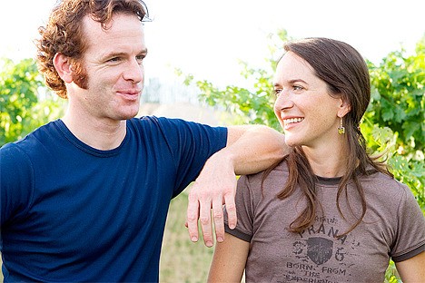 Cinder Wines owners Joe Schnerr and Melanie Krause.