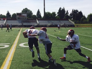 Newport Knights ballcarrier Wes Oswald