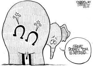 Sen. Rodney Tom's decision not to run for re-election might be painful for the GOP.