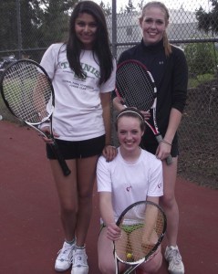 Alysha Dhami (standing in white)