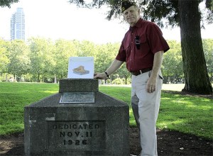 Veteran Bob Shay will hold a fundraiser Aug. 21 in Downtown Park to support constructing a sculpture to place atop the World War I memorial there.