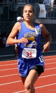 Bellevue's Emilie Gilbert finished fourth in the 1