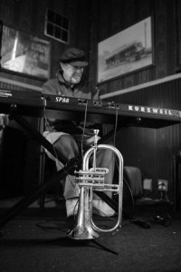 Bob Hammer composing.