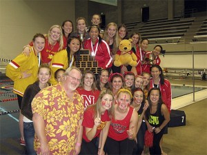 The Newport swim and dive team.