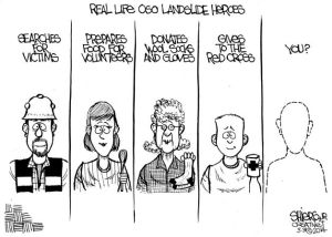 Everyone can become a real life hero to the Oso landslide victims.