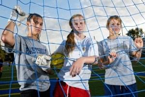 Captains Alyssa Gilbert (left)