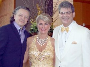 Creator and founder of Ten Grands/Snowman Foundation Michael Allen Harrison; Kathy Fahlman Dewalt