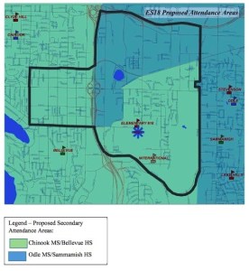 The Elementary 18 attendance area is shown outlined in black